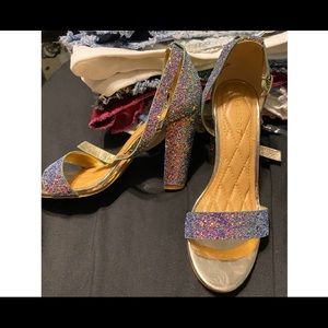 Bamboo glitter heels